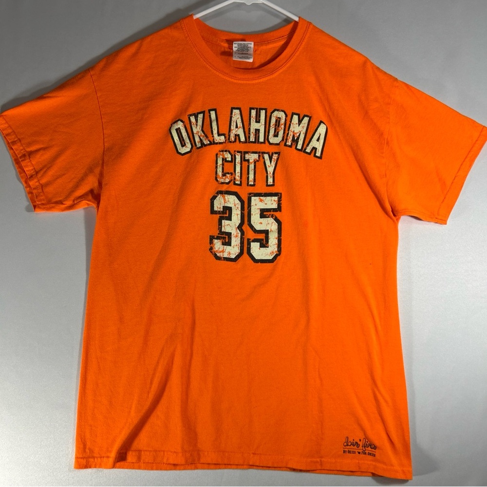 Orange Oklahoma City Graphic T-Shirt